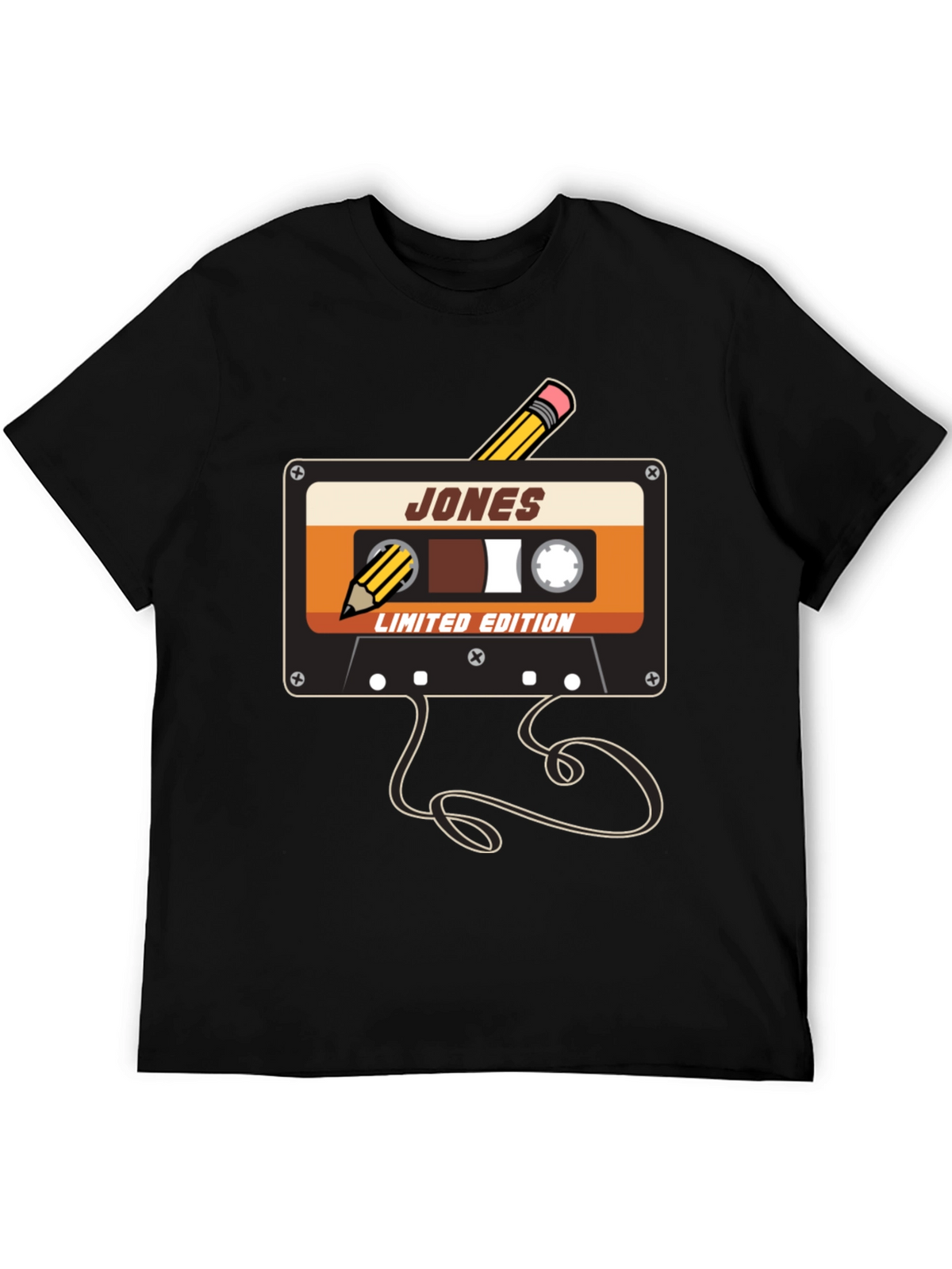 Retro Cassette Tape Pencil T-Shirt