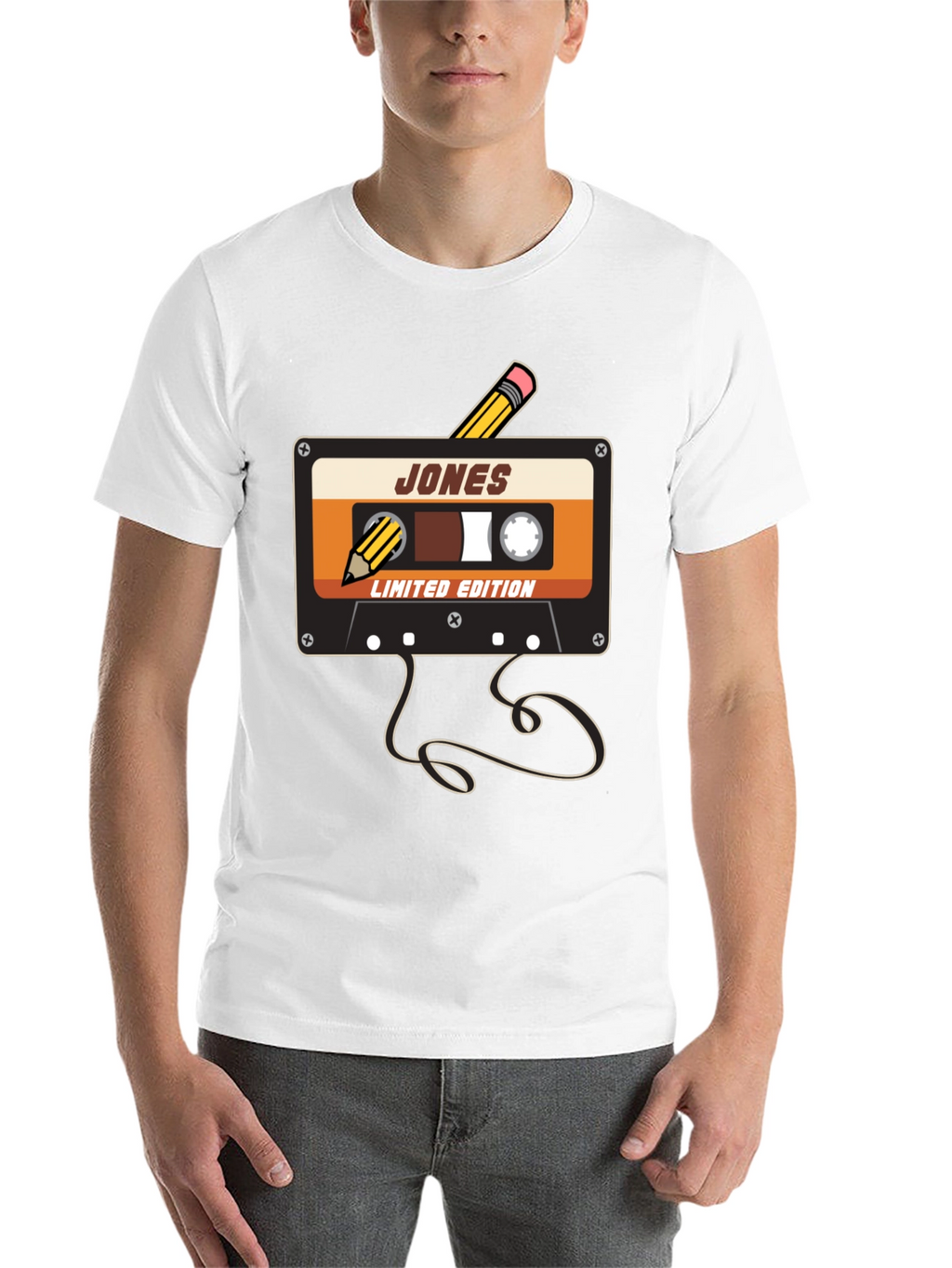Retro Cassette Tape Pencil T-Shirt