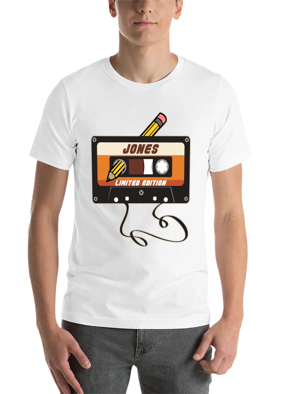 Retro Cassette Tape Pencil T-Shirt