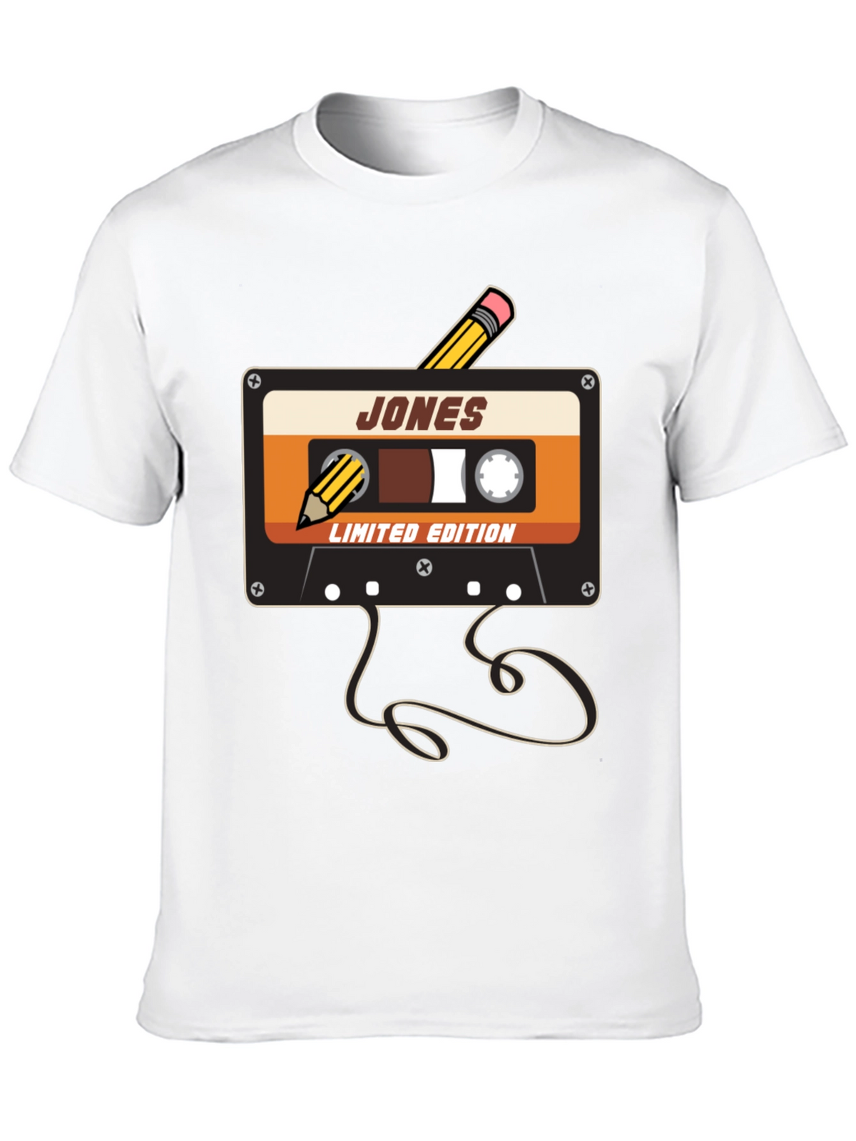 Retro Cassette Tape Pencil T-Shirt