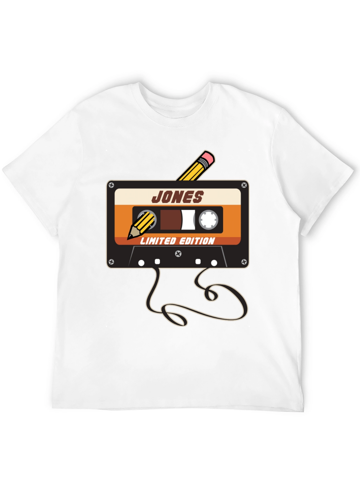 Retro Cassette Tape Pencil T-Shirt