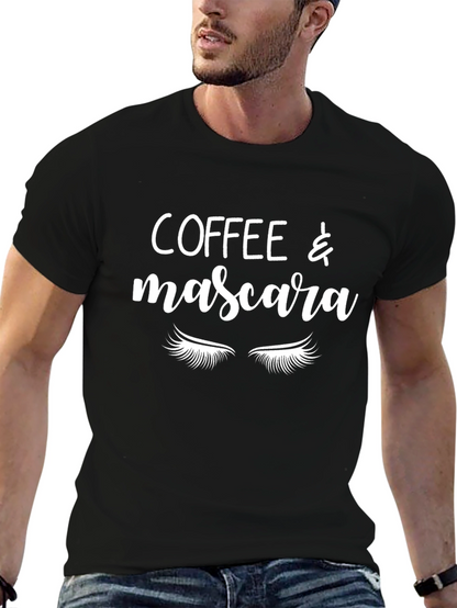 Coffee & Mascara Graphic T-Shirt - Unisex Crew Neck