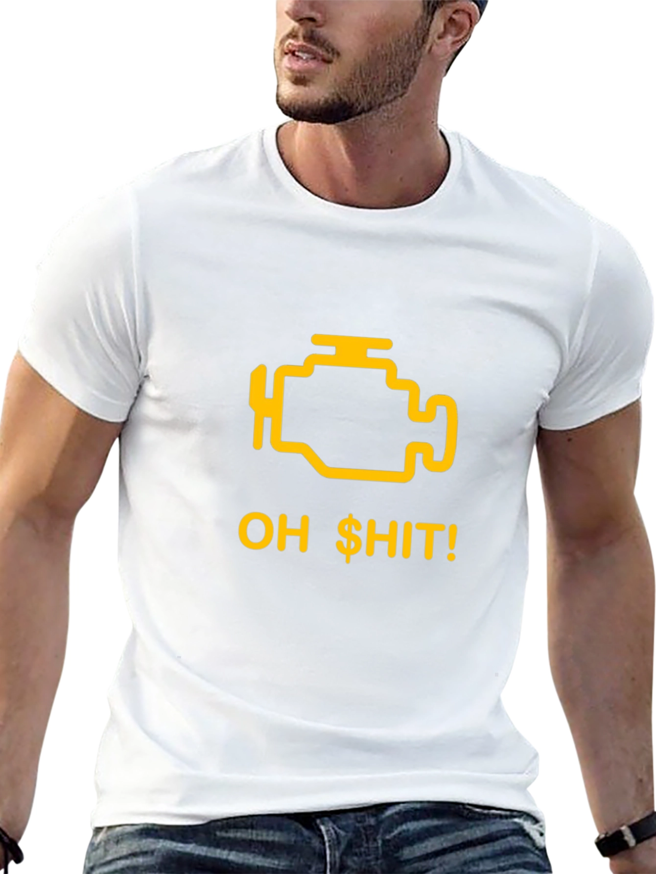 Check Engine Funny Graphic T-Shirt