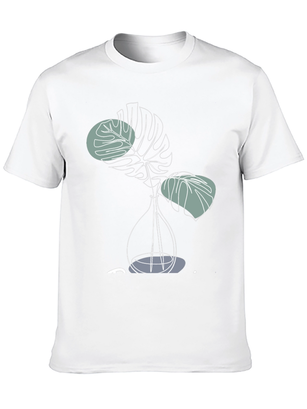 Modern Monstera Plant Graphic T-Shirt