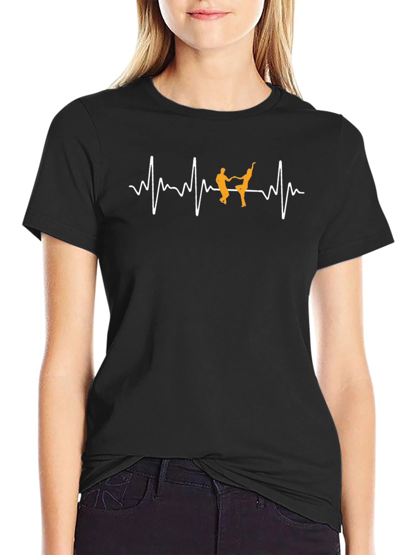 Dance Heartbeat T-Shirt - Black Graphic Tee