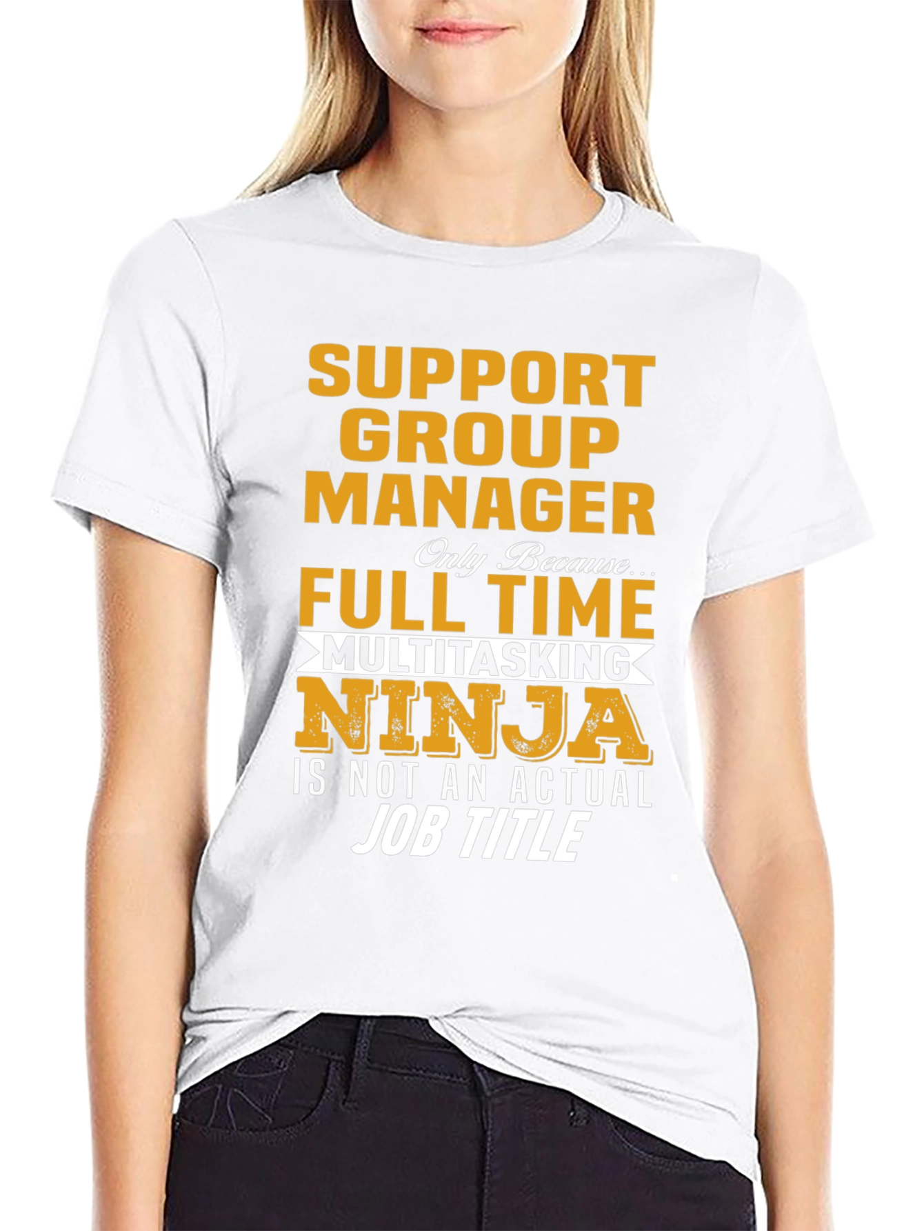 Support Group Manager Multitasking Ninja T-Shirt