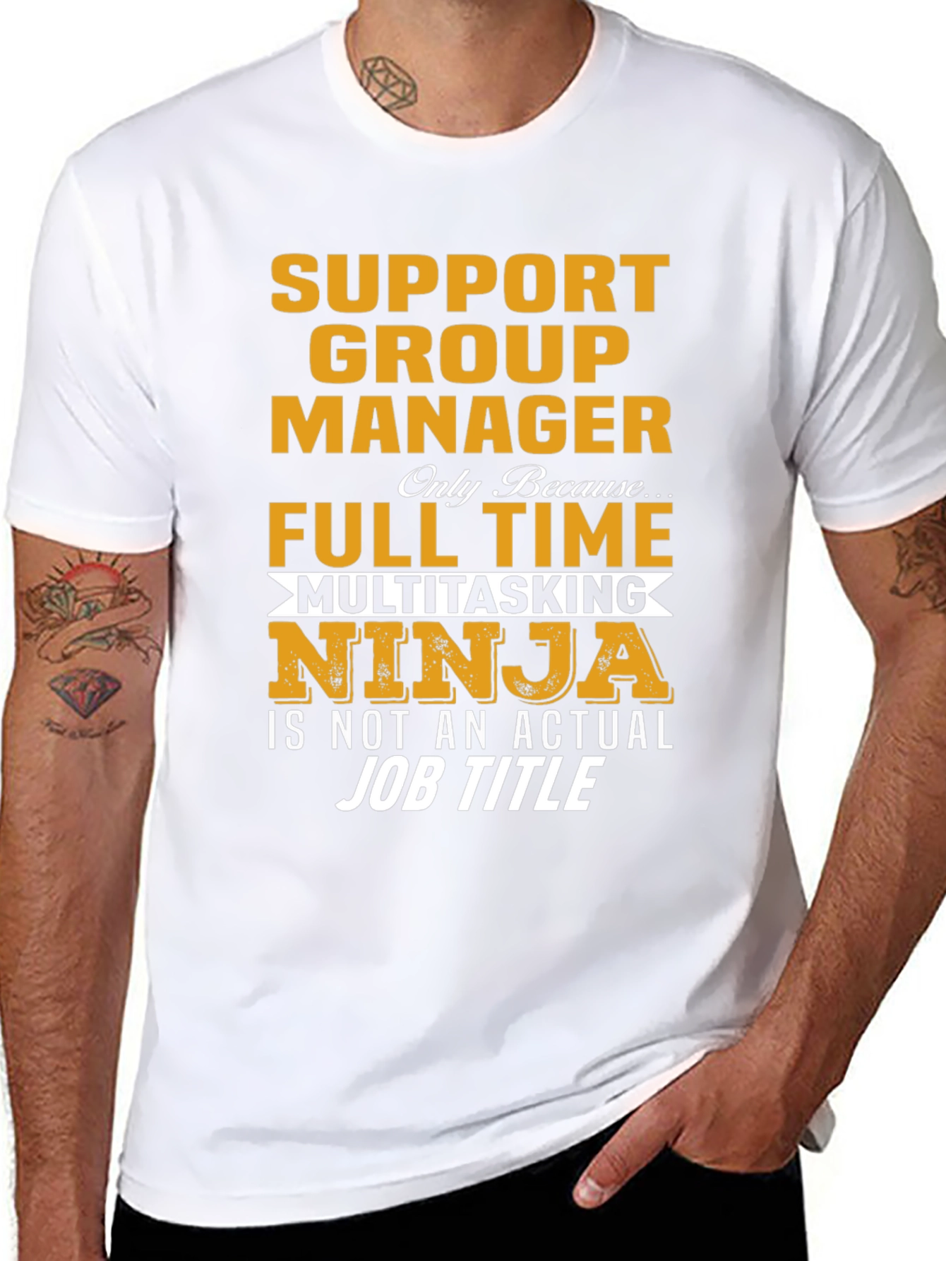 Support Group Manager Multitasking Ninja T-Shirt