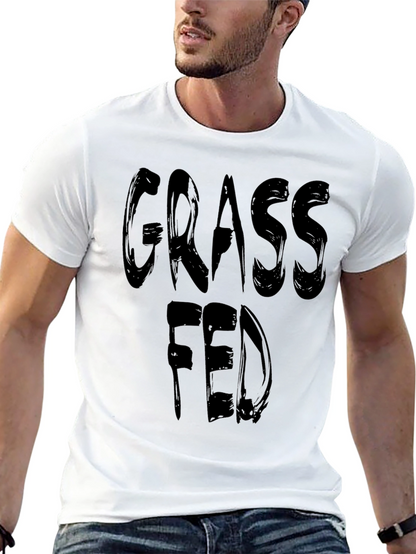 Grass Fed T-Shirt - Black Graphic Tee