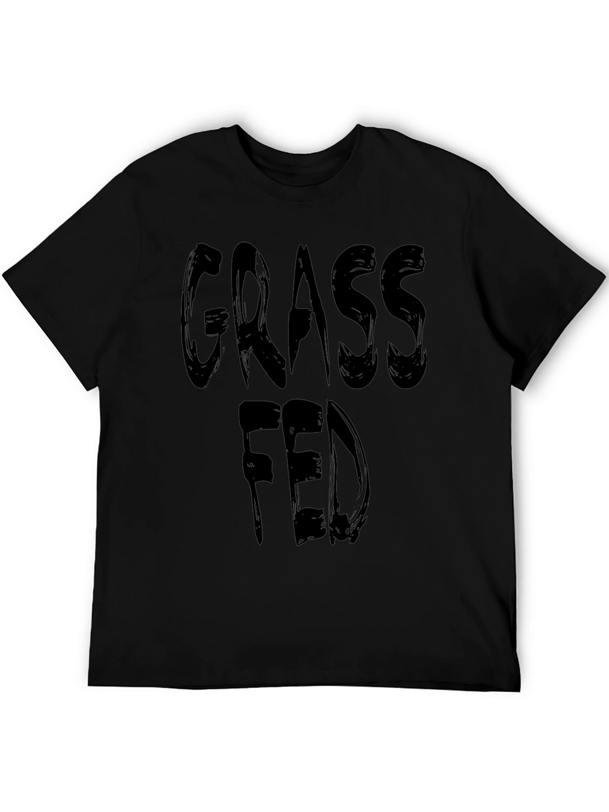 Grass Fed T-Shirt - Black Graphic Tee