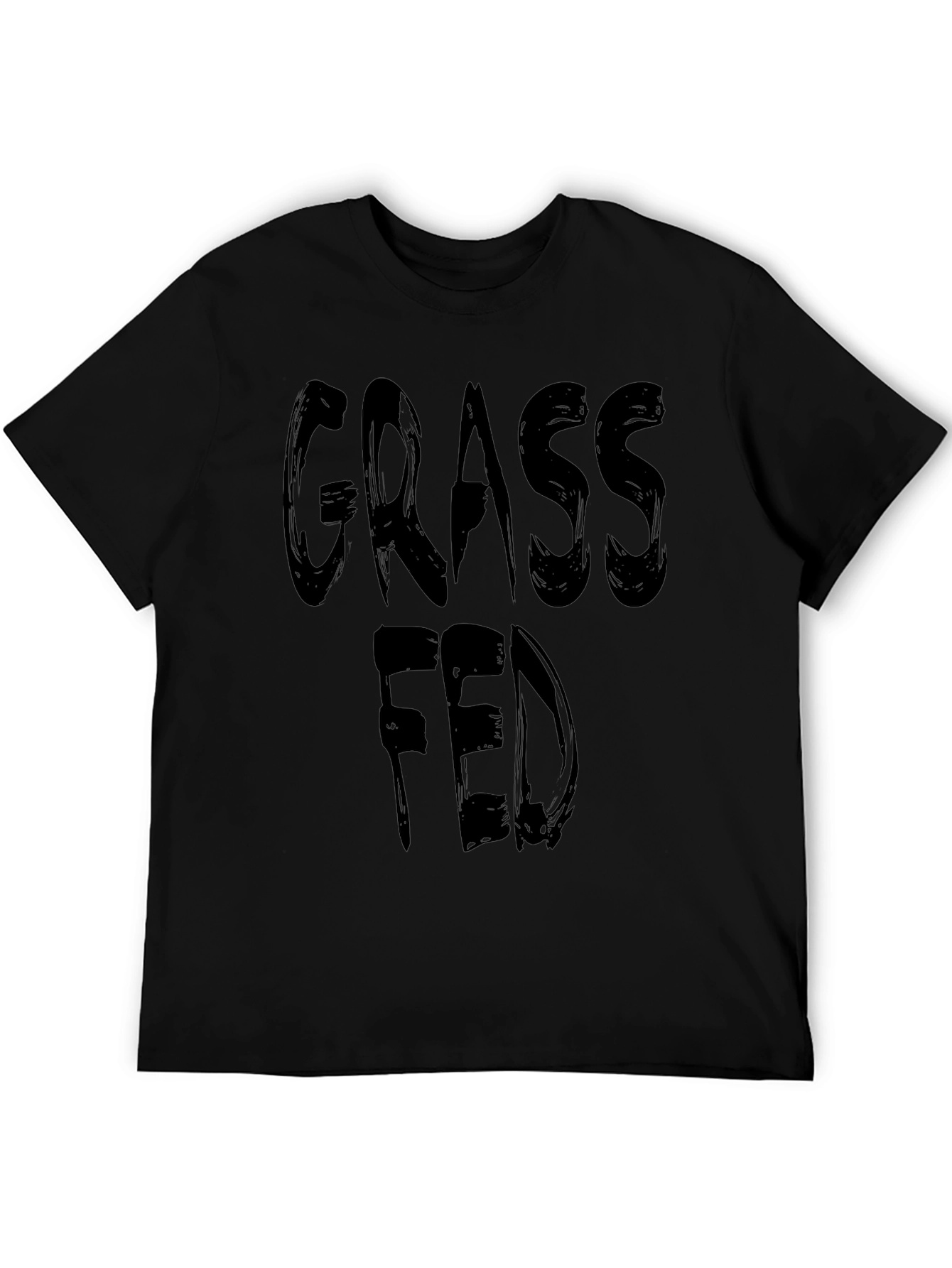 Grass Fed T-Shirt - Black Graphic Tee
