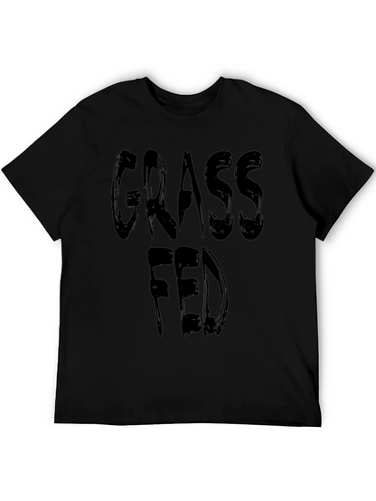 Grass Fed T-Shirt - Black Graphic Tee