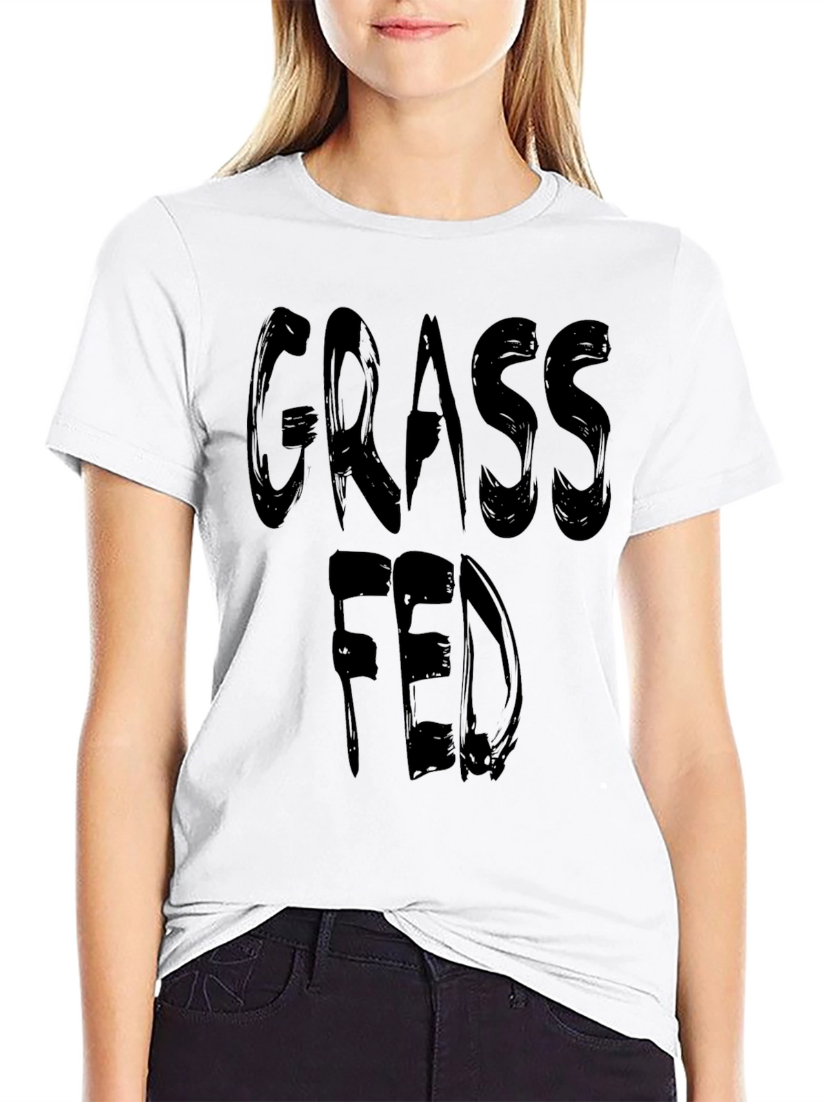 Grass Fed T-Shirt - Black Graphic Tee