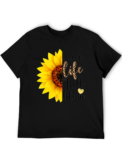 Sunflower Leopard Print Graphic Tee