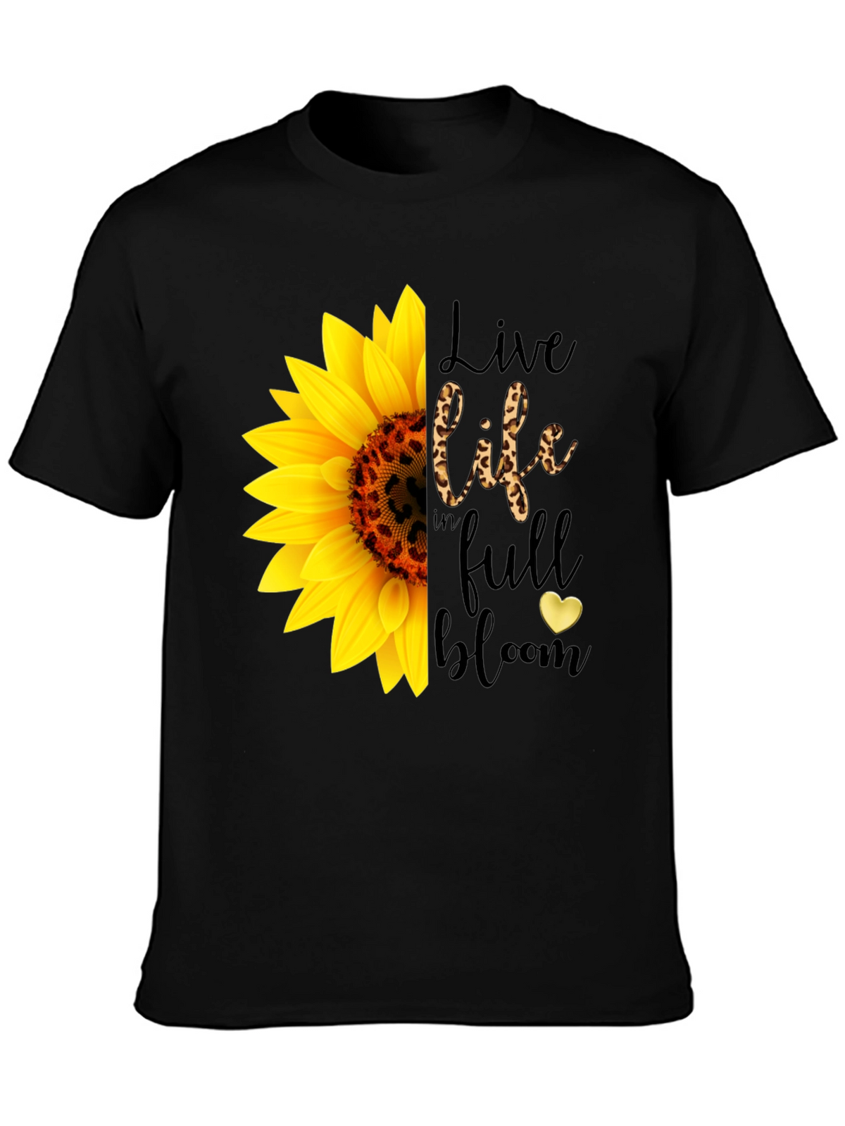 Sunflower Leopard Print Graphic Tee