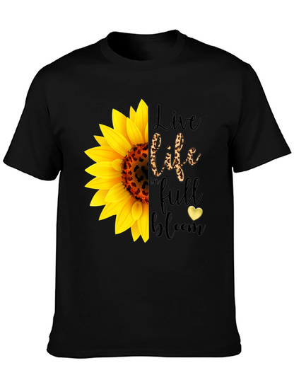 Sunflower Leopard Print Graphic Tee