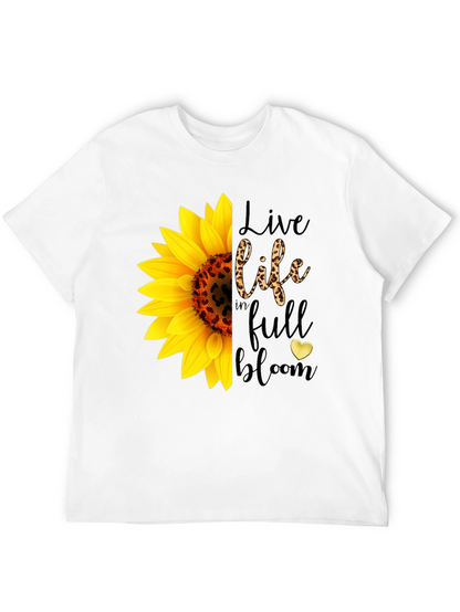 Sunflower Leopard Print Graphic Tee