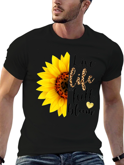 Sunflower Leopard Print Graphic Tee