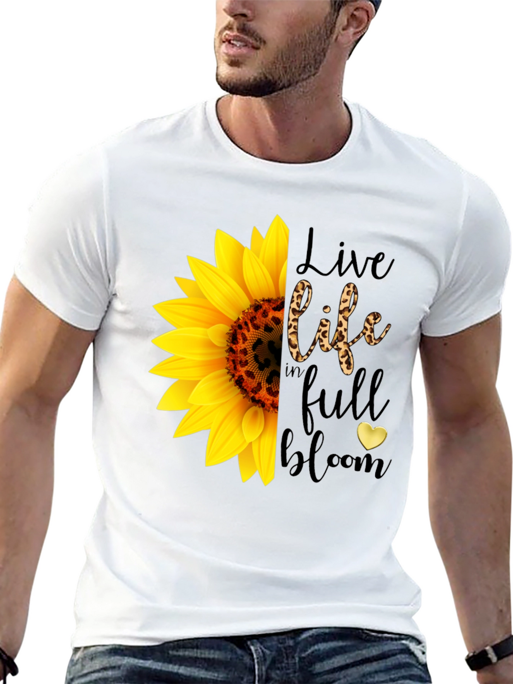 Sunflower Leopard Print Graphic Tee