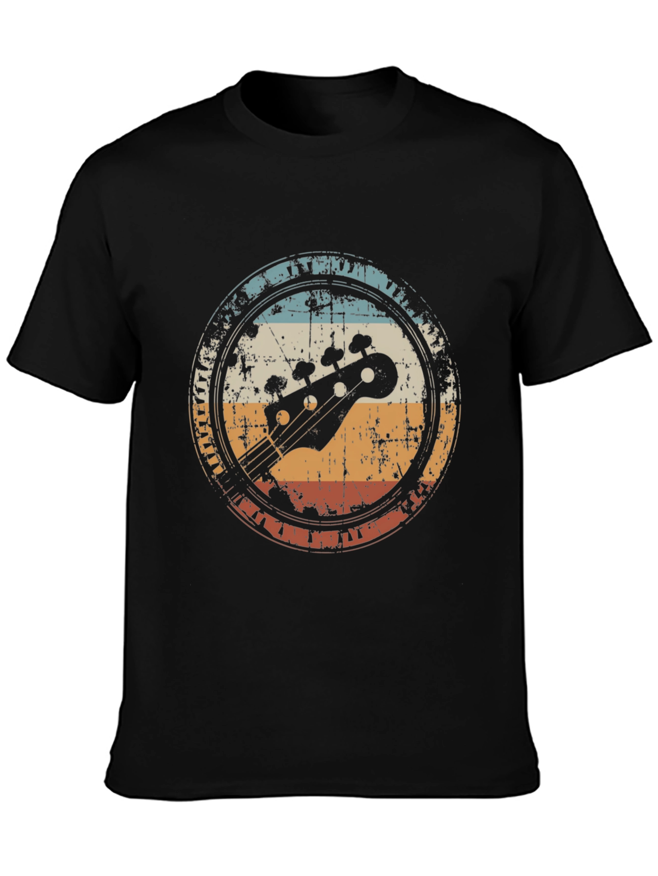 Retro Bass Guitar T-Shirt - Vintage Music Tee