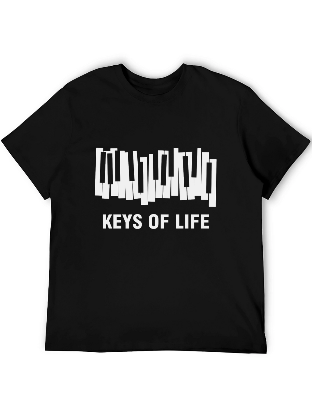 Keys of Life Piano T-Shirt - Black
