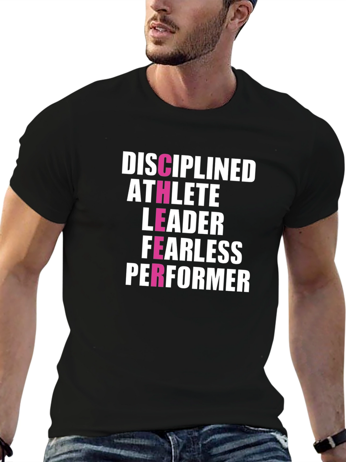 Disciplined Athlete Leader T-Shirt - Motivational