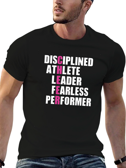 Disciplined Athlete Leader T-Shirt - Motivational