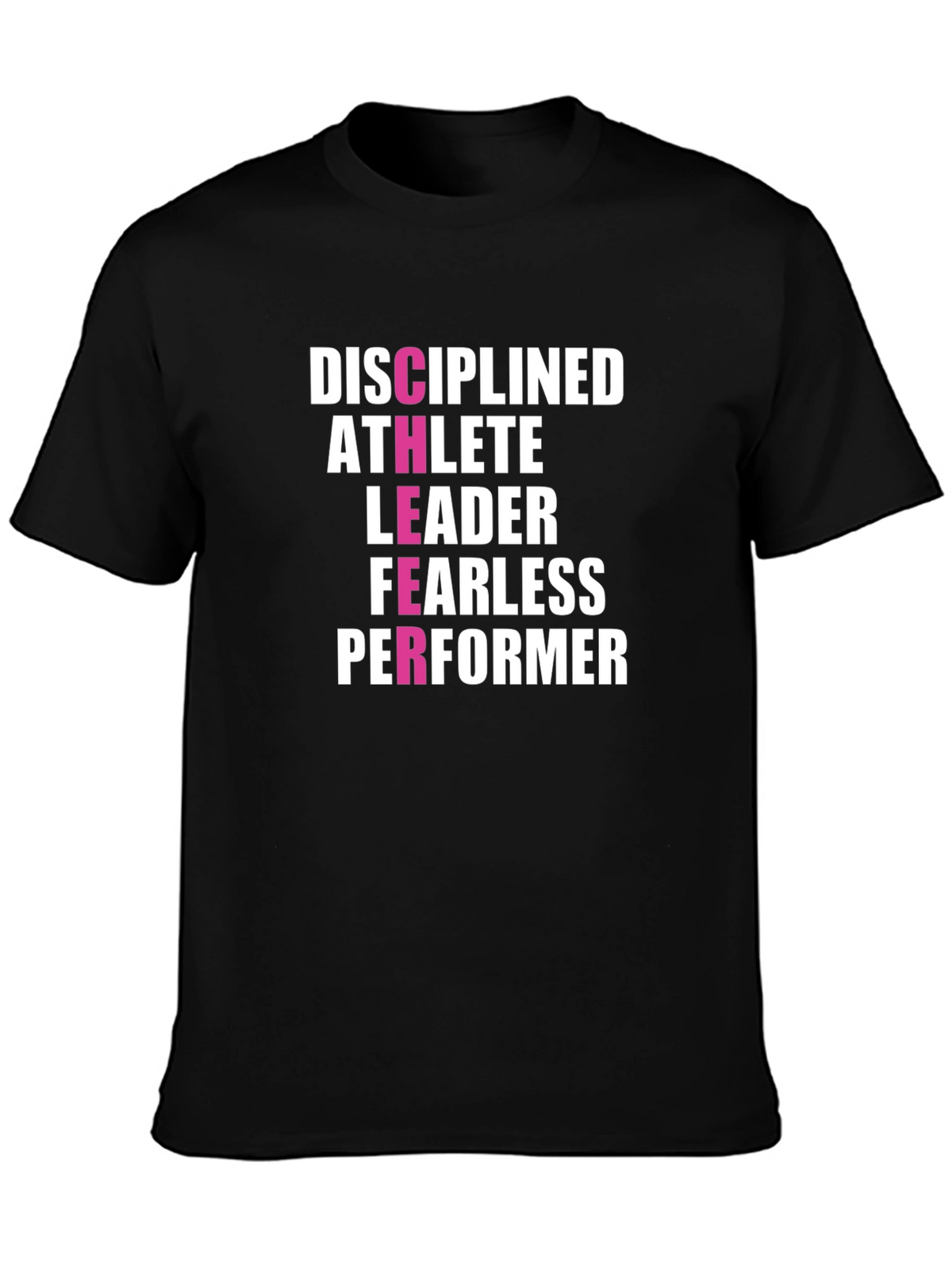 Disciplined Athlete Leader T-Shirt - Motivational