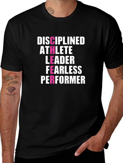 Disciplined Athlete Leader T-Shirt - Motivational