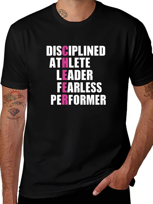 Disciplined Athlete Leader T-Shirt - Motivational