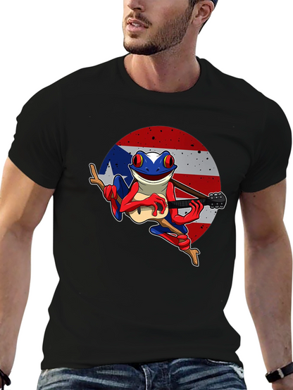 Puerto Rico Flag Coqui Frog T-Shirt