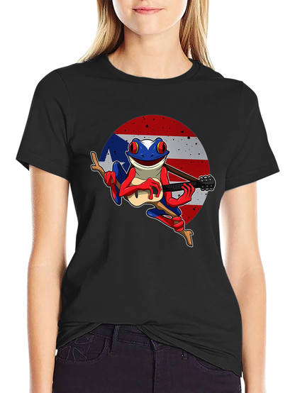 Puerto Rico Flag Coqui Frog T-Shirt