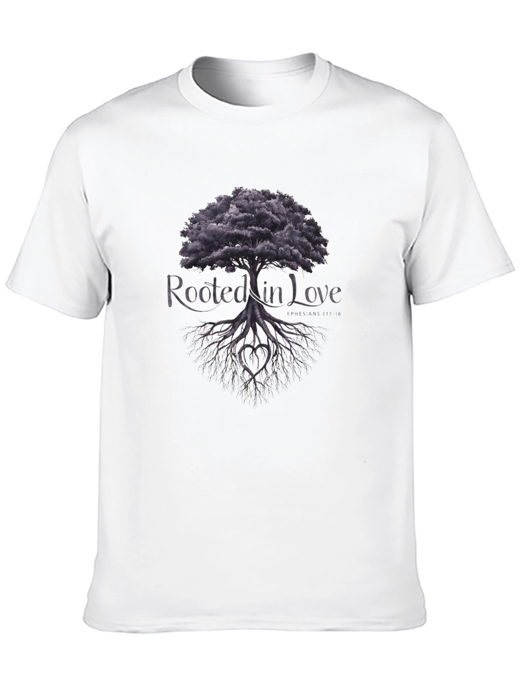 Rooted in Love Tree Graphic Tee - Black