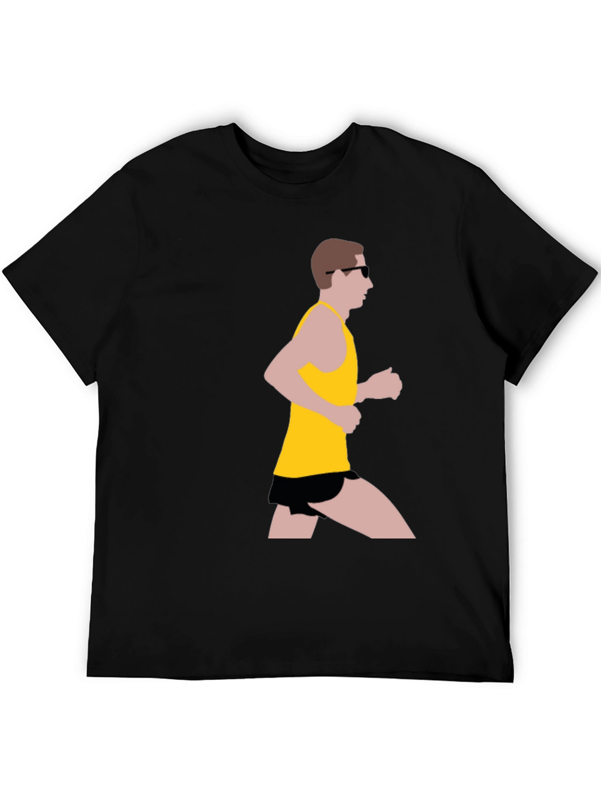 Runner Graphic Black T-Shirt