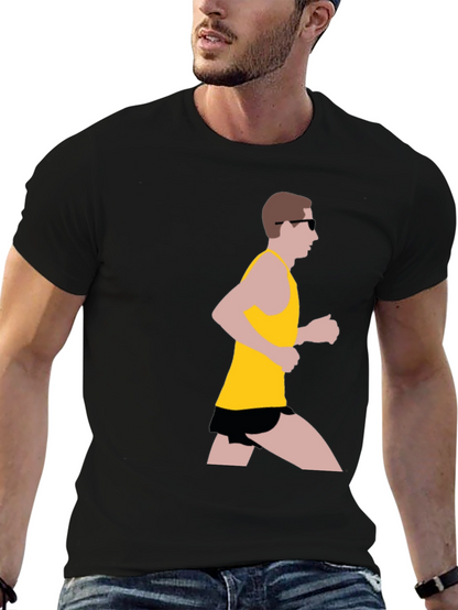 Runner Graphic Black T-Shirt