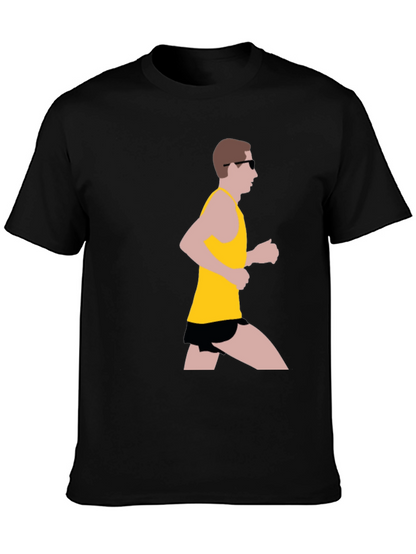 Runner Graphic Black T-Shirt