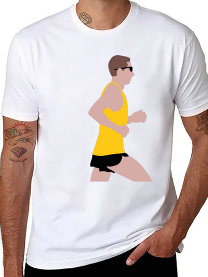 Runner Graphic Black T-Shirt