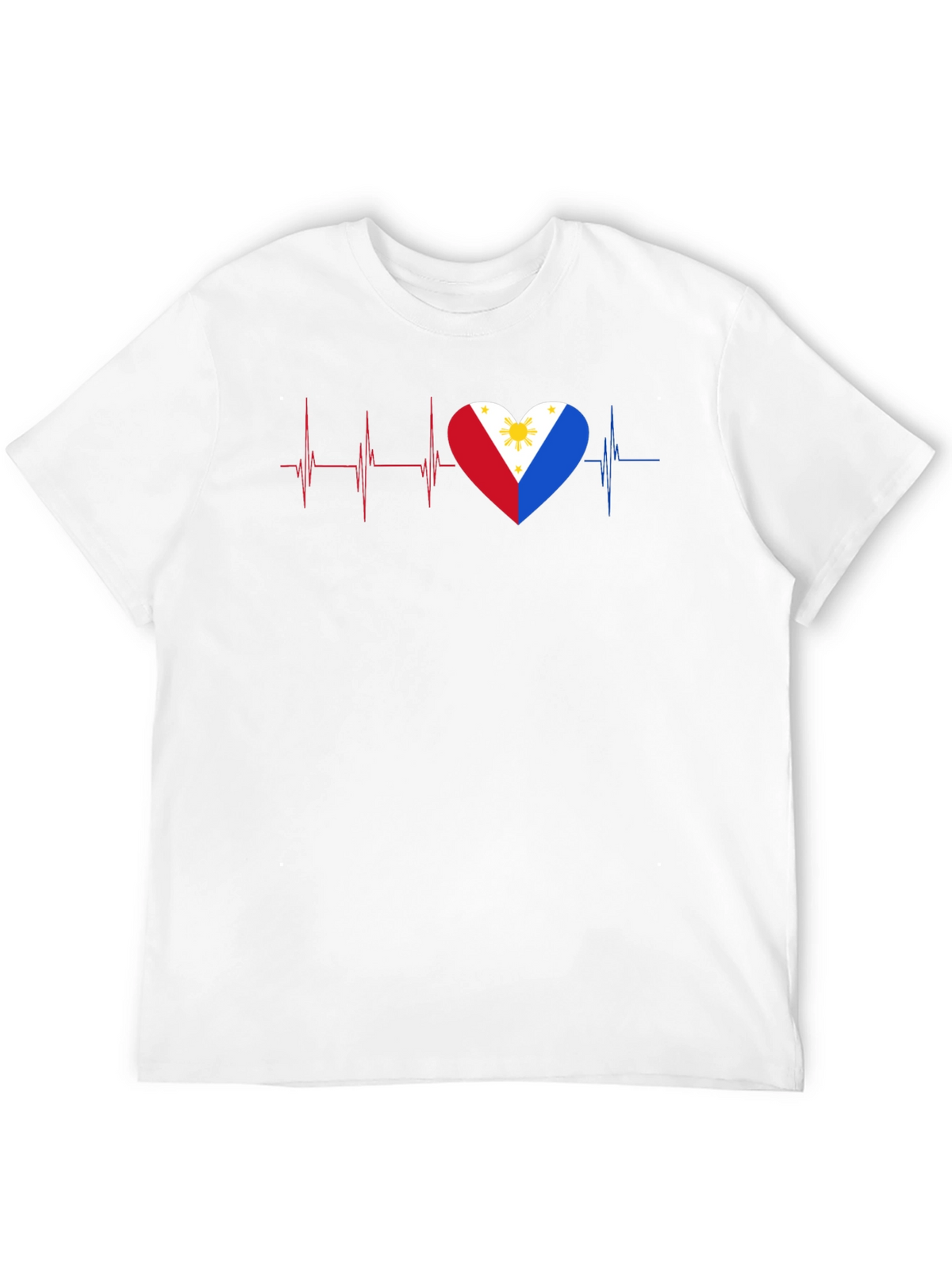 Philippines Heartbeat Flag T-Shirt