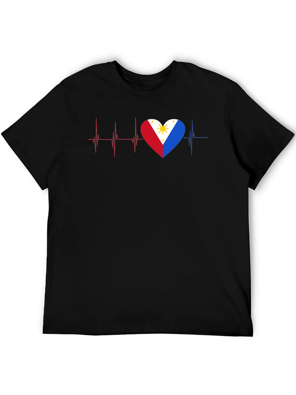 Philippines Heartbeat Flag T-Shirt