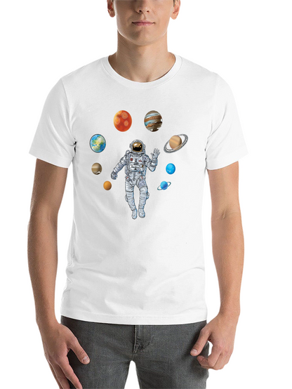Astronaut & Planets Graphic Print T-Shirt