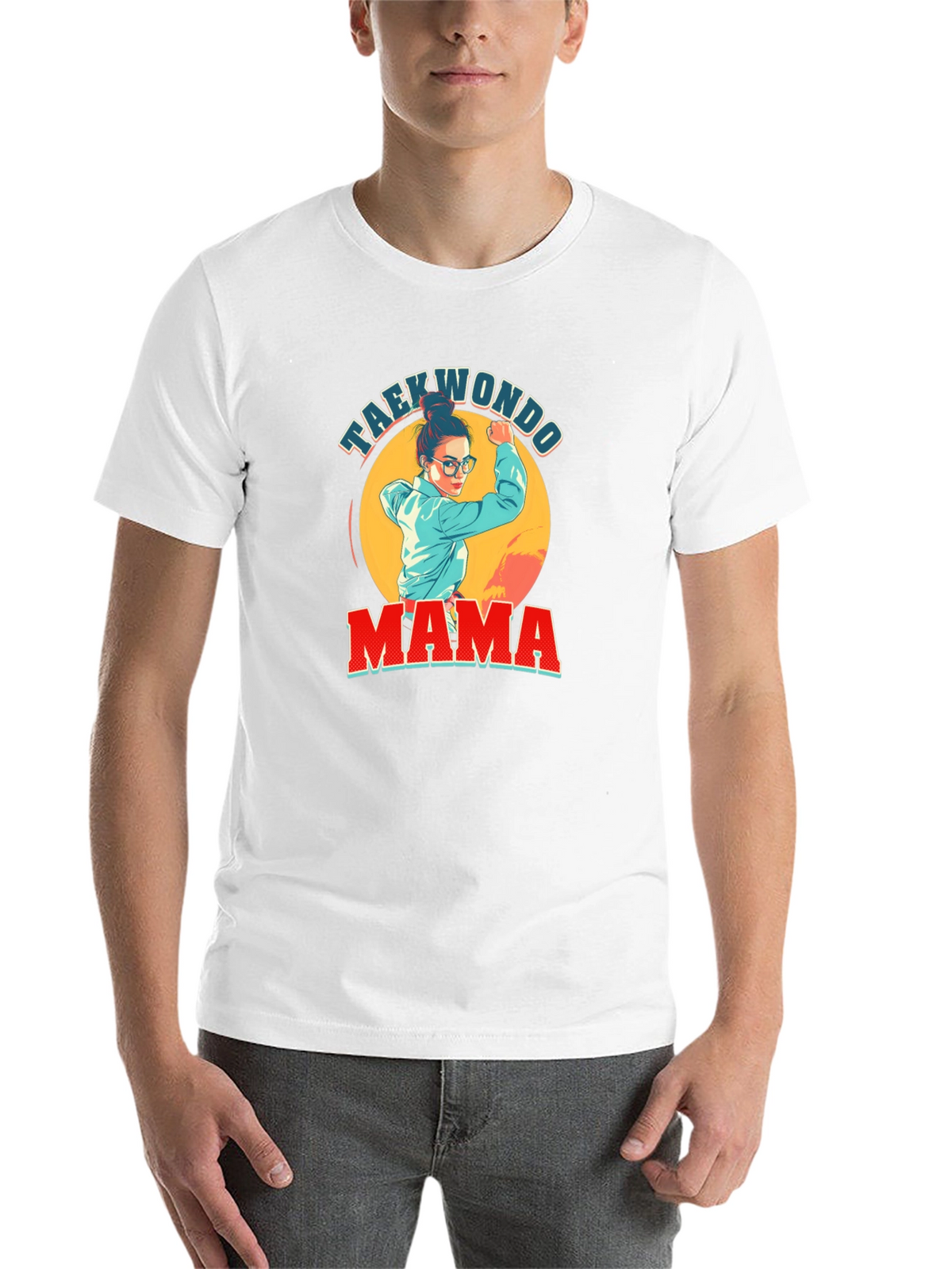 Taekwondo Mama Graphic T-Shirt - Black