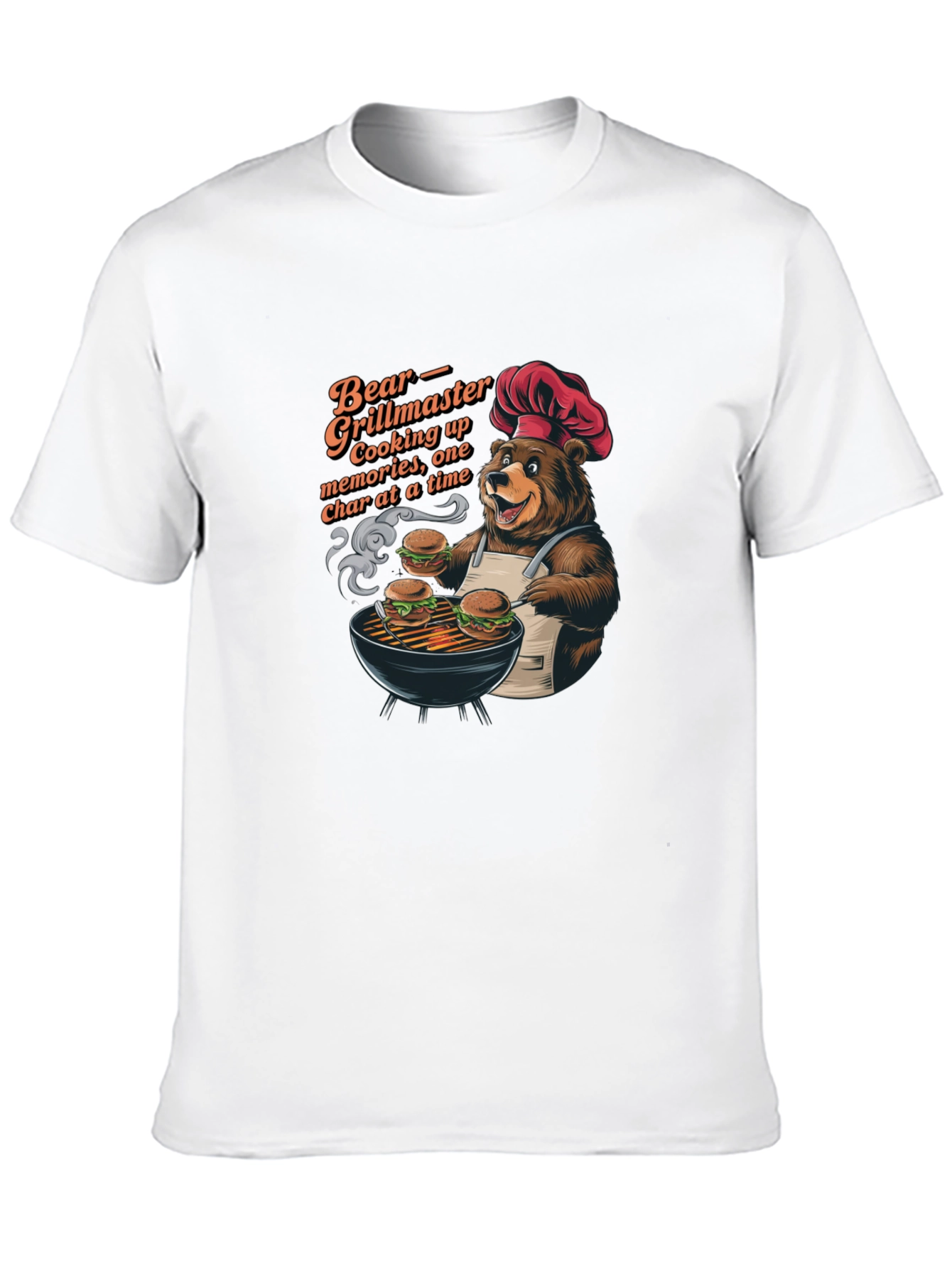 Bear Grillmaster T-Shirt: One Char at a Time!