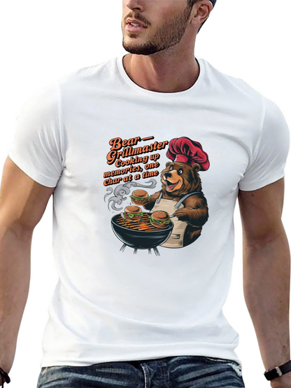 Bear Grillmaster T-Shirt: One Char at a Time!