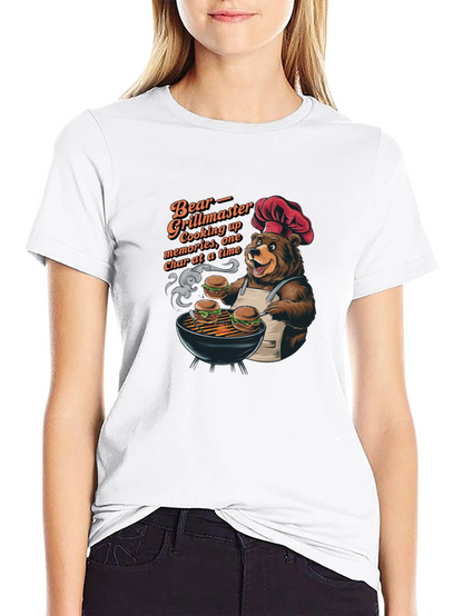 Bear Grillmaster T-Shirt: One Char at a Time!