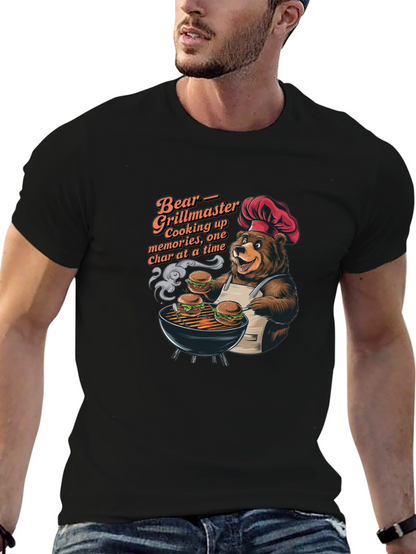 Bear Grillmaster T-Shirt: One Char at a Time!