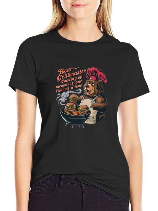 Bear Grillmaster T-Shirt: One Char at a Time!