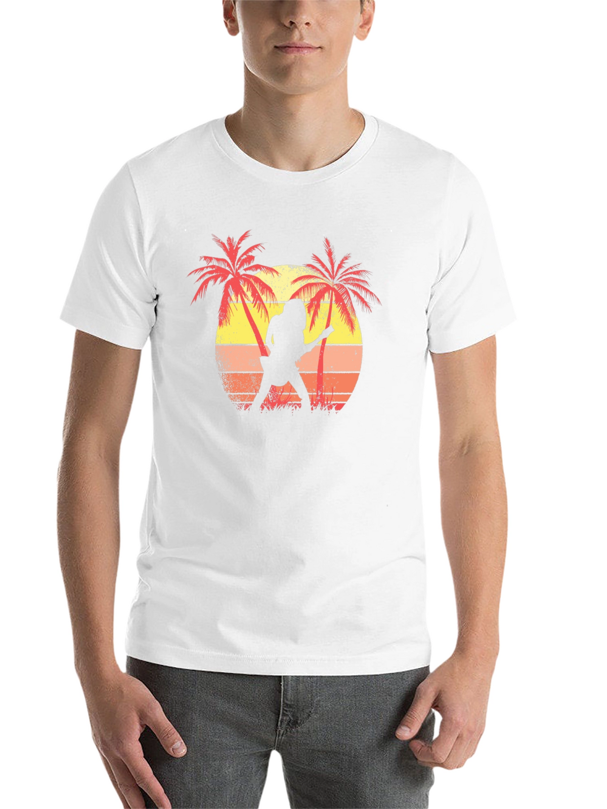 Sunset Guitarist Graphic T-Shirt