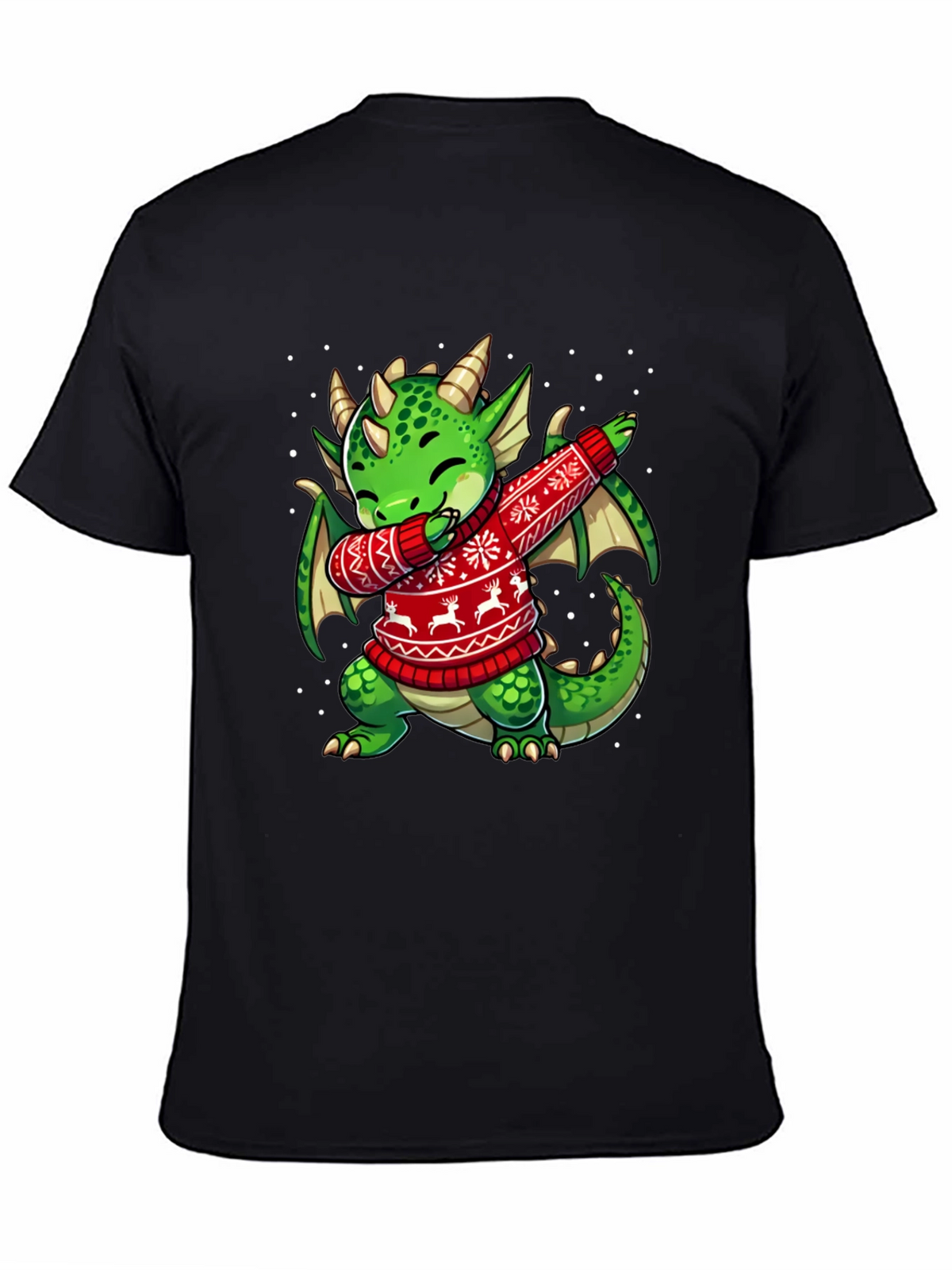 Dabbing Dragon Christmas T-Shirt