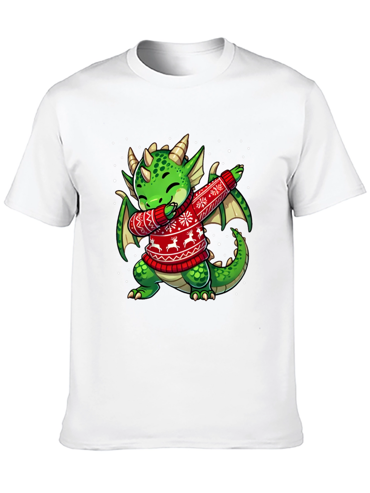 Dabbing Dragon Christmas T-Shirt