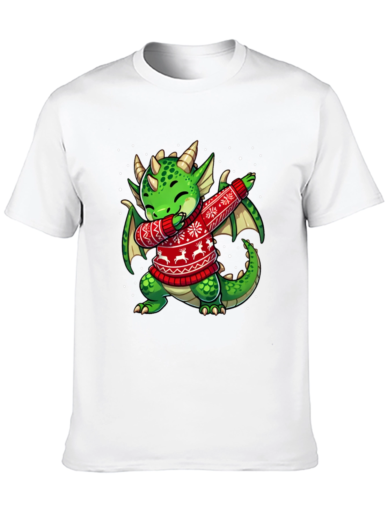 Dabbing Dragon Christmas T-Shirt