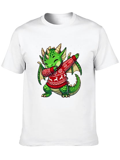 Dabbing Dragon Christmas T-Shirt